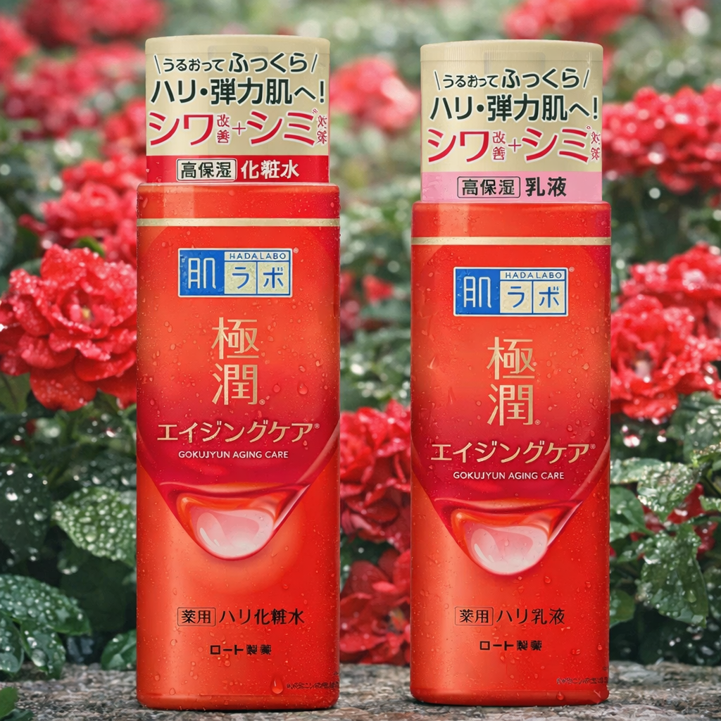Hada Labo Gokujyun Anti - Aging Care Moisturizing Toner & Milky Lotion Set