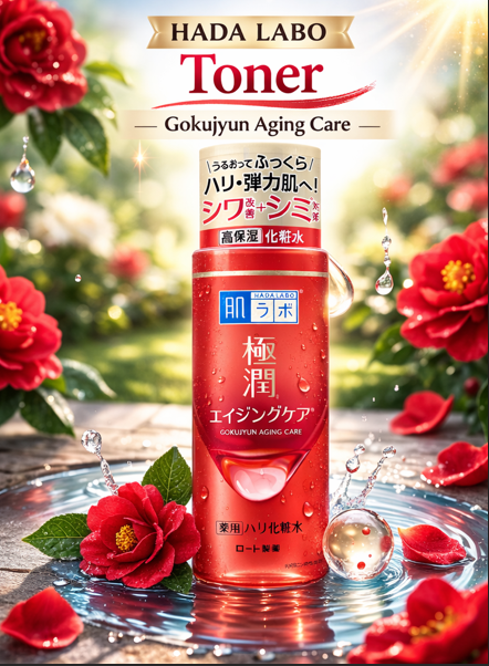 Hada Labo Gokujyun Anti - Aging Care Moisturizing Toner & Milky Lotion Set