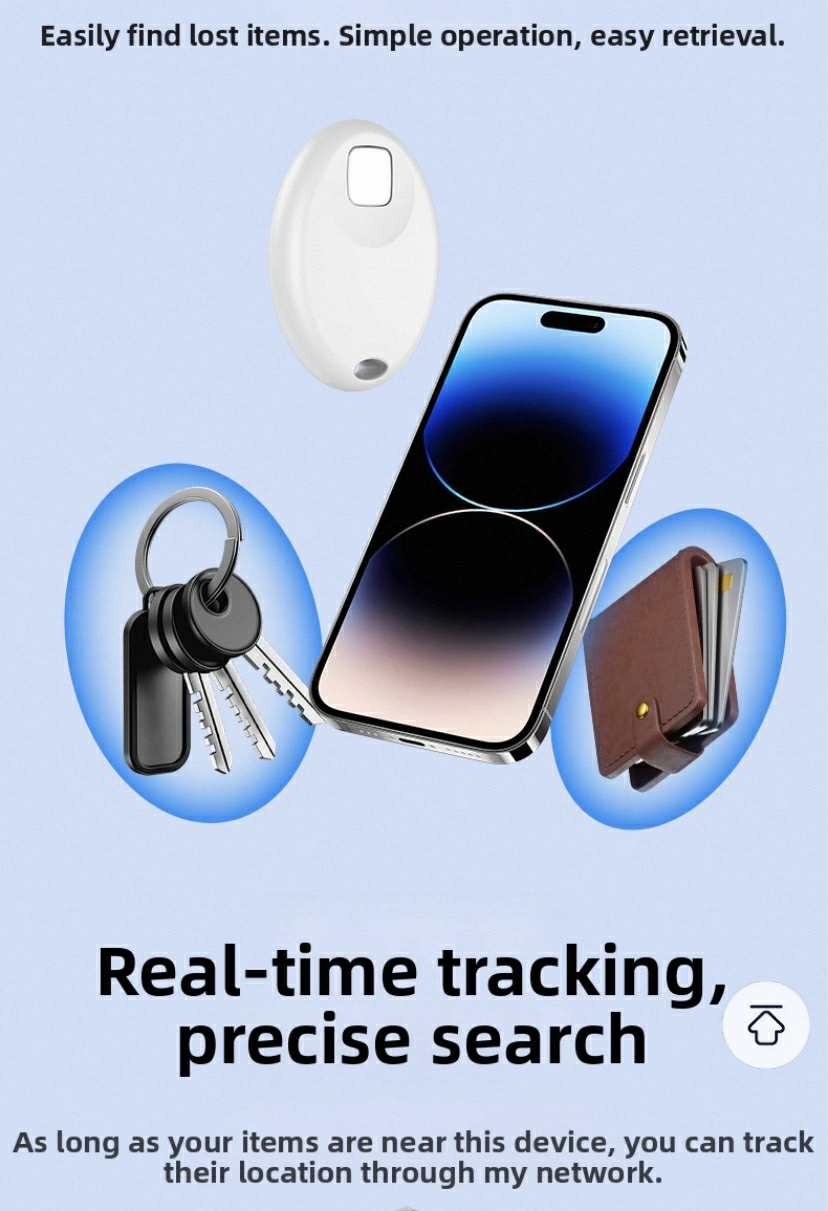 Smart Anti-Loss GPS Locator Tag – 365-Day Battery, No Data or SIM Required