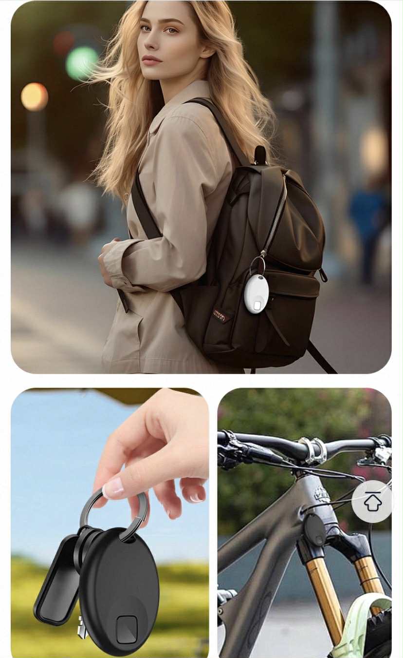 Smart Anti-Loss GPS Locator Tag – 365-Day Battery, No Data or SIM Required