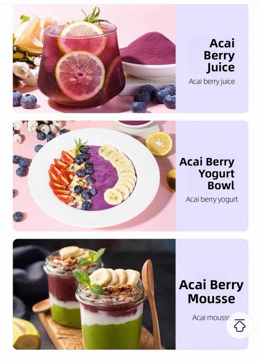 Pure Acai Berry - Premium Anti Oxidant, Zero Sugar