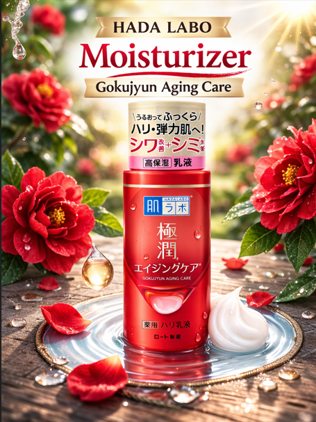 Hada Labo Gokujyun Anti - Aging Care Moisturizing Toner & Milky Lotion Set